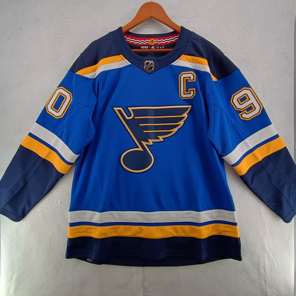 Adidas St Louis Blues Ryan OReilly 90 Authentic Home Jersey Mens Sz 52 XL NWT